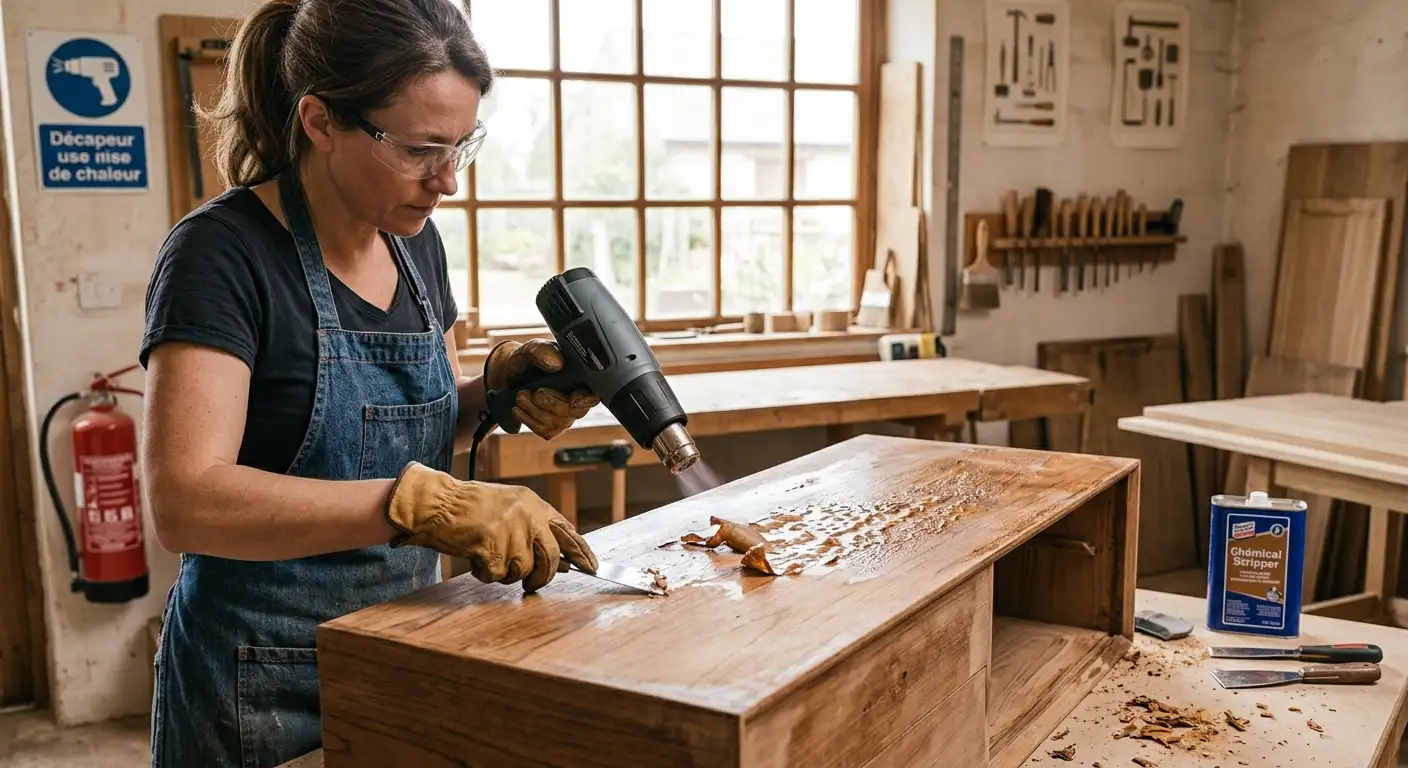 Enlever du vernis sur bois sans poncer