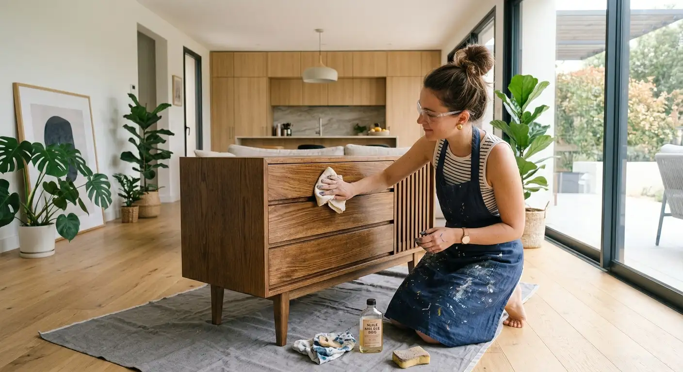 Dégraisser un meuble en bois
