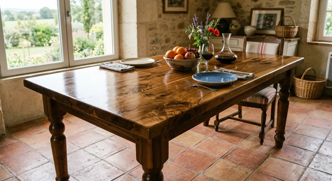 Vernir une table en bois