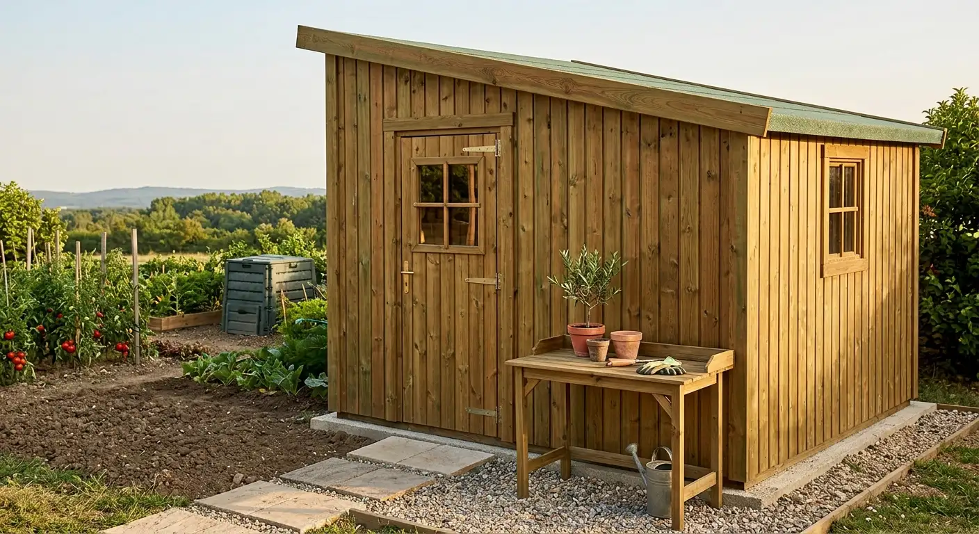 Entretenir un abri de jardin en bois autoclave