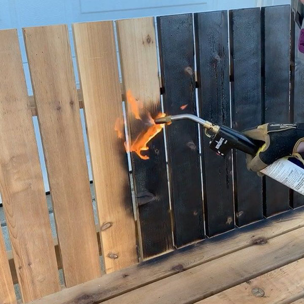 Burnt wood and torch technology